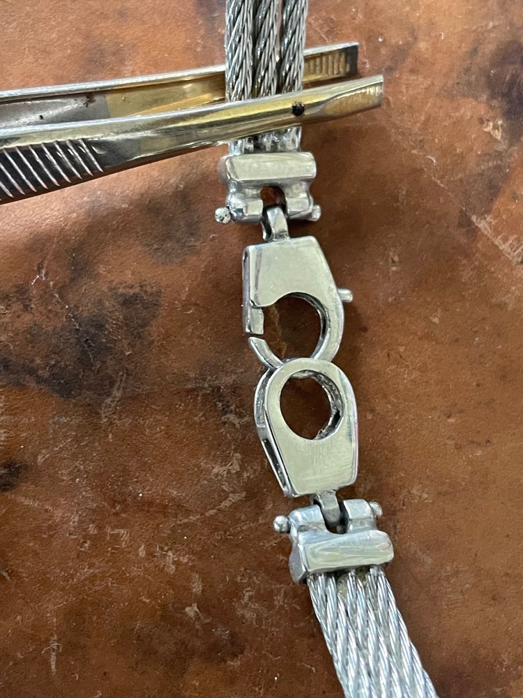 Bracelet argent et acier 