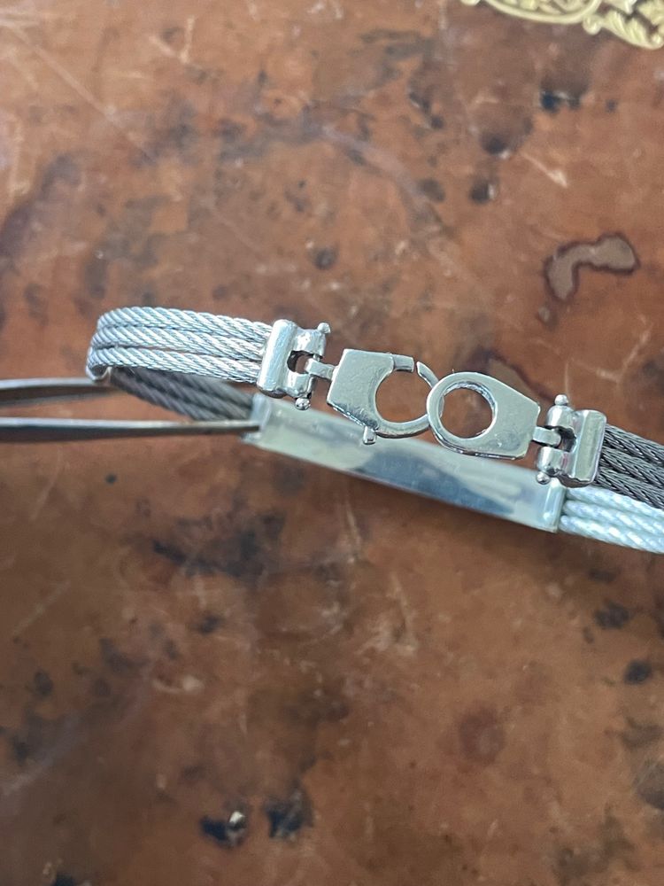 Bracelet argent et acier 