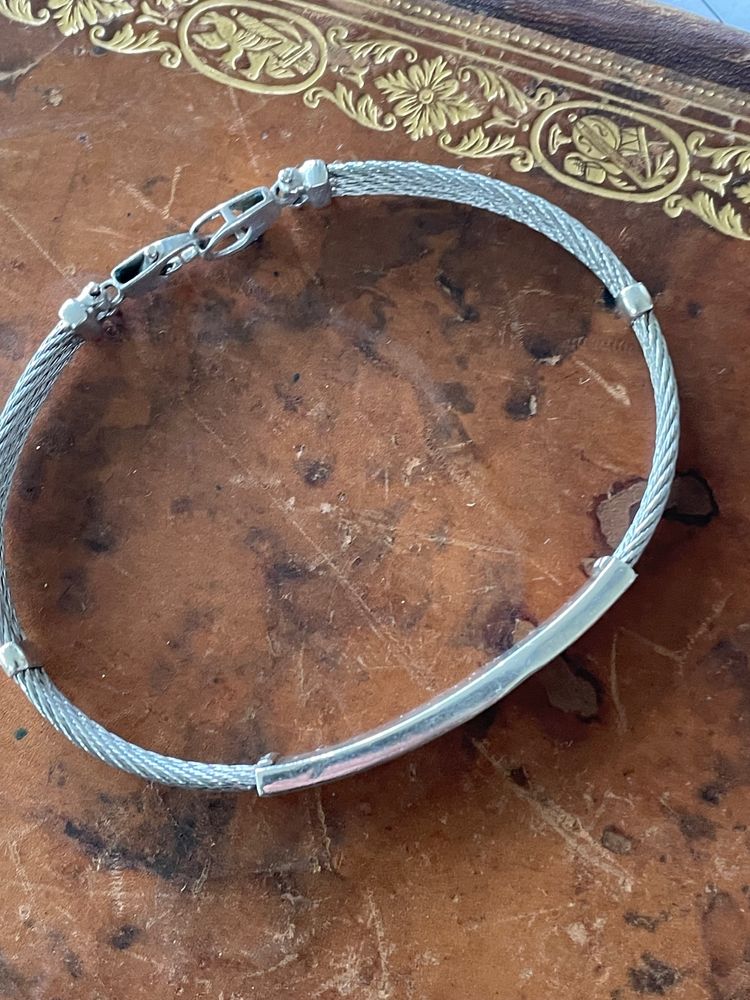 Bracelet argent et acier 
