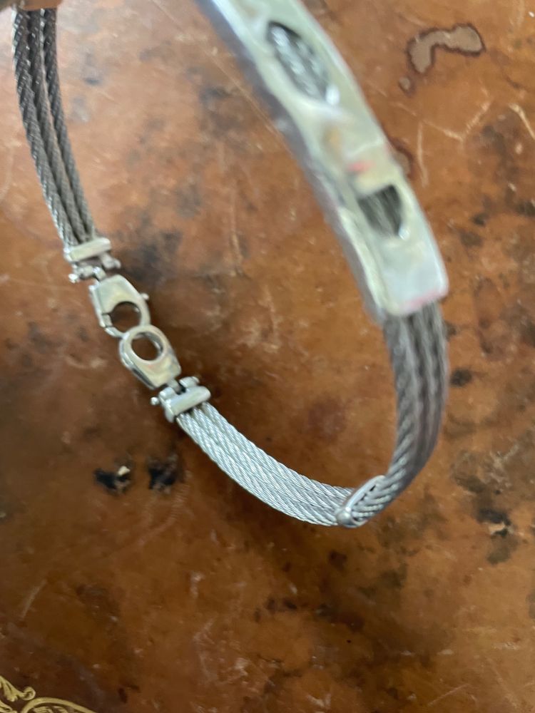 Bracelet argent et acier 