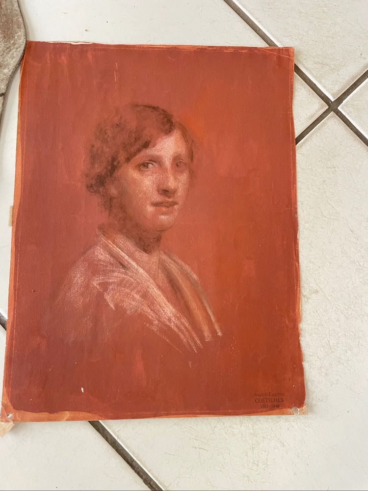 Pastel drawing by Costilhes André 