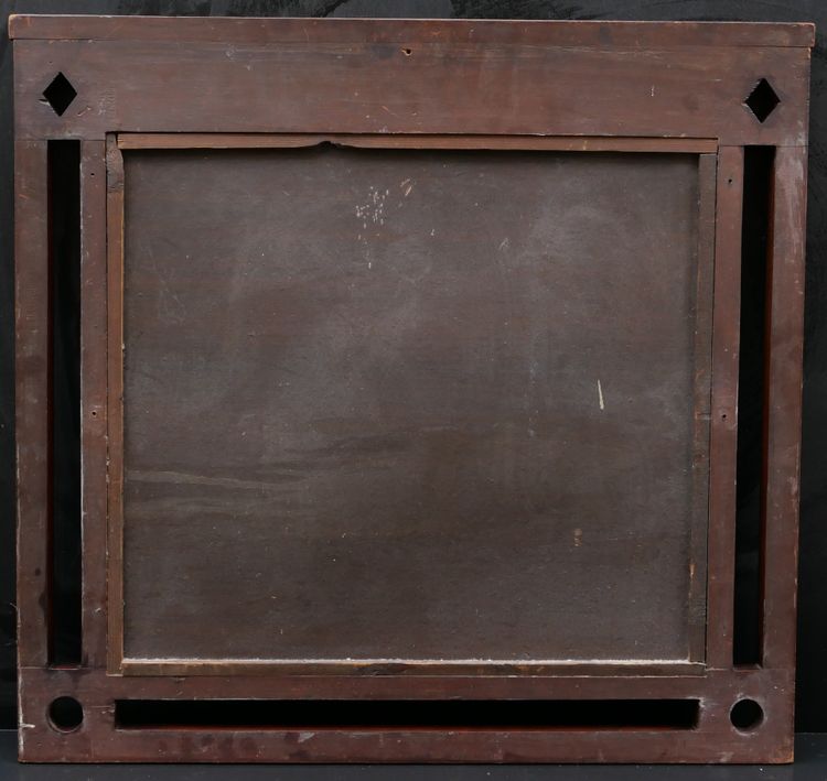 Stained Wooden Frame In The Viennese Secession Style, Austrian Work Circa 1900