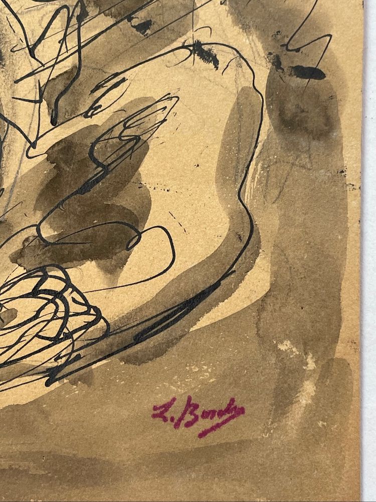 Encre Les chevaux de Léonard Bordes 