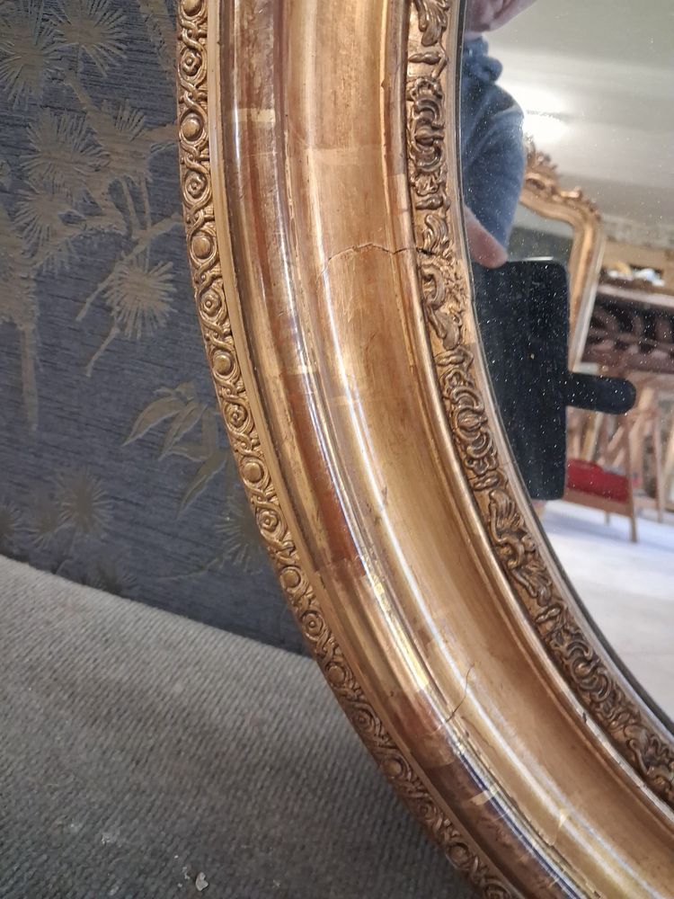 Specchio ovale Luigi Filippo 82 x 72