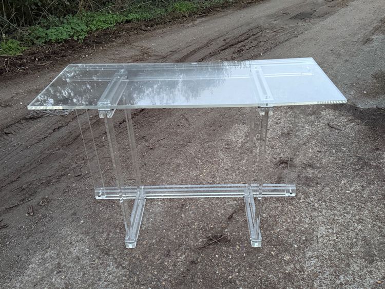 console in plexiglass