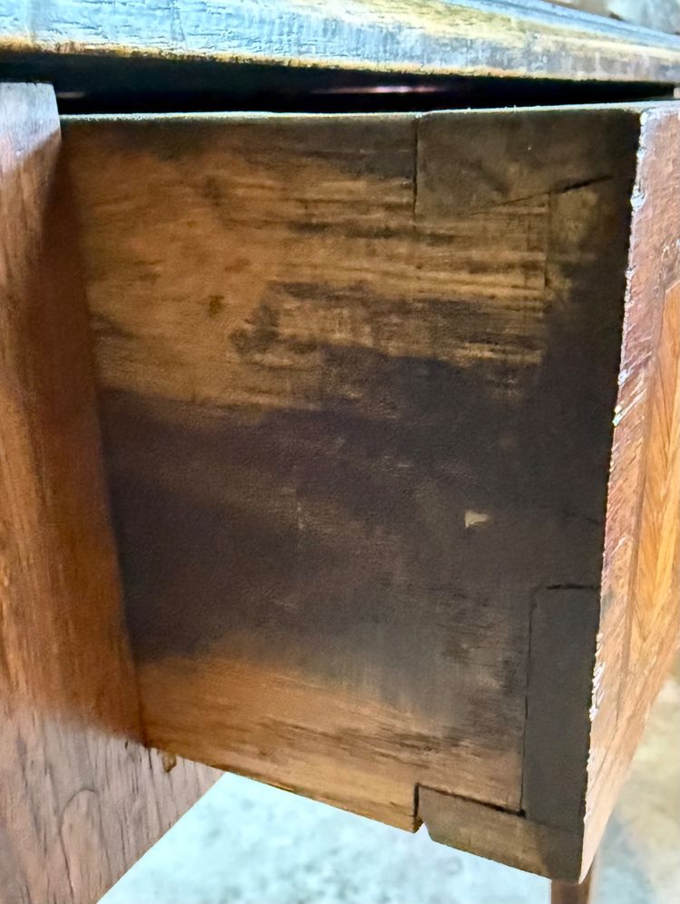 Table bureau plaquée bois de rose