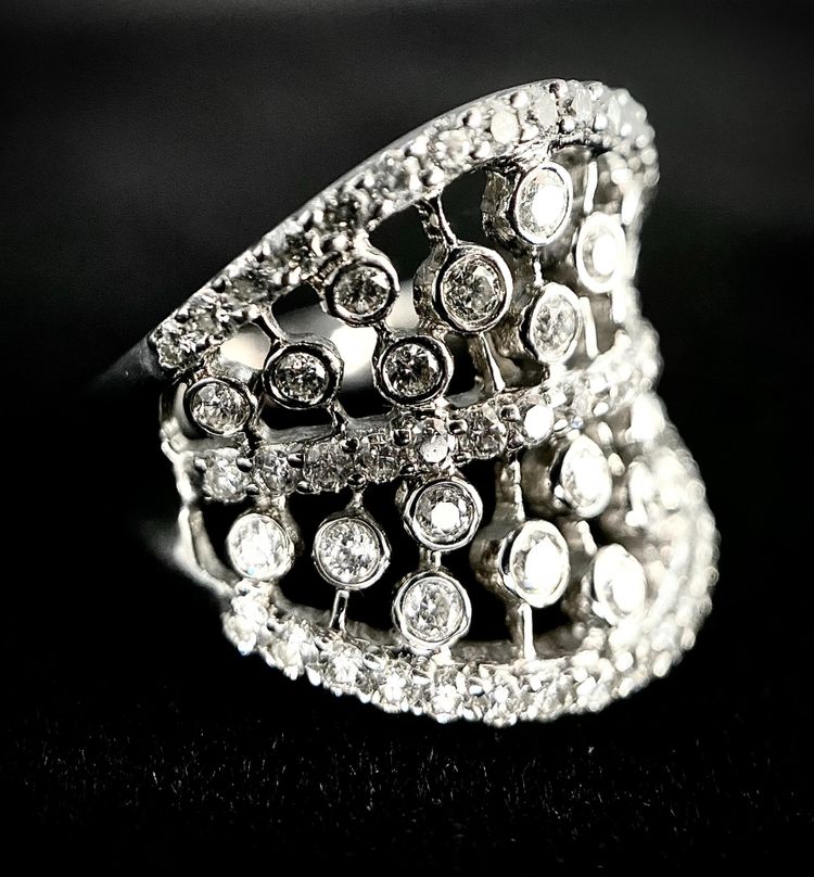 Bague sertie de 1,72 carats de diamants