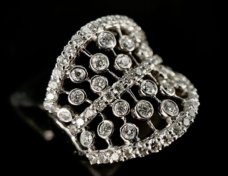 Bague sertie de 1,72 carats de diamants