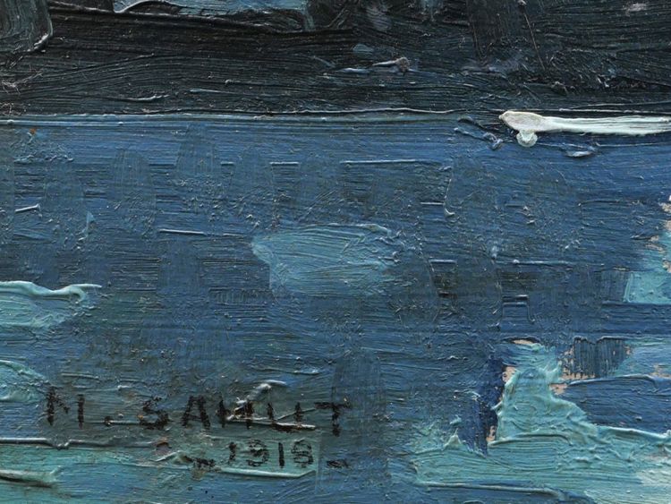 Marcel Sahut, Nocturnal Expressionist Landscape