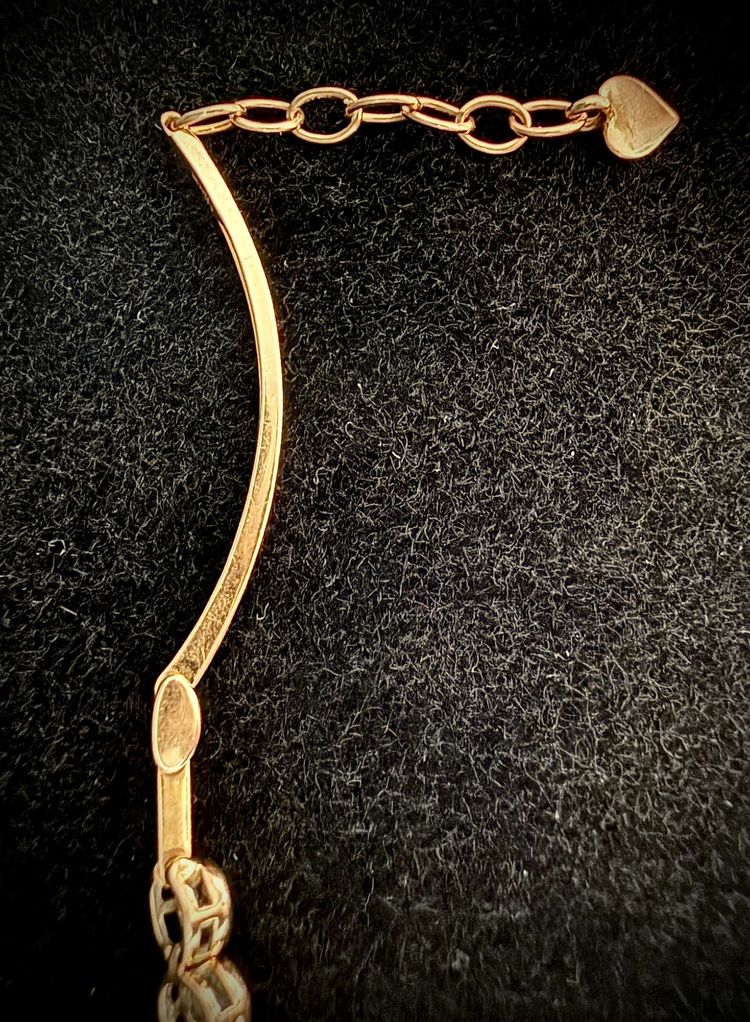 Bracciale in oro rosa con 11 diamanti