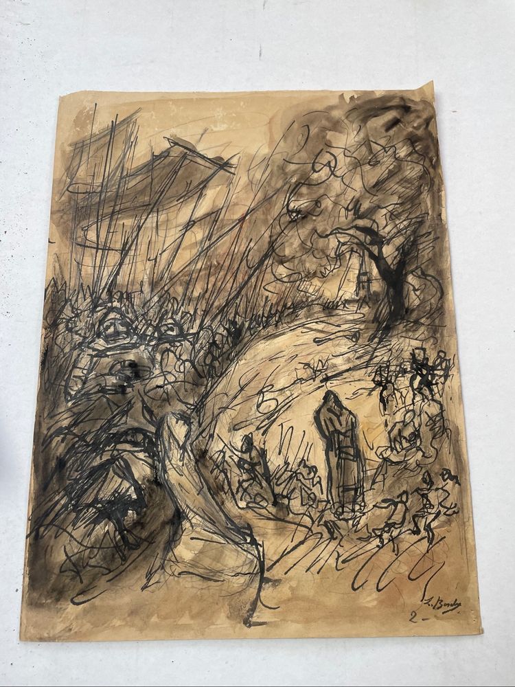 Dessin encre de Léonard Bordes 