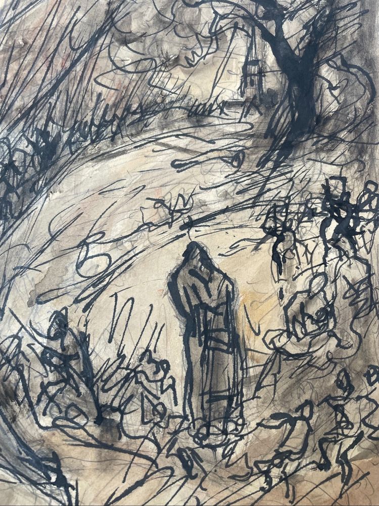 Dessin encre de Léonard Bordes 