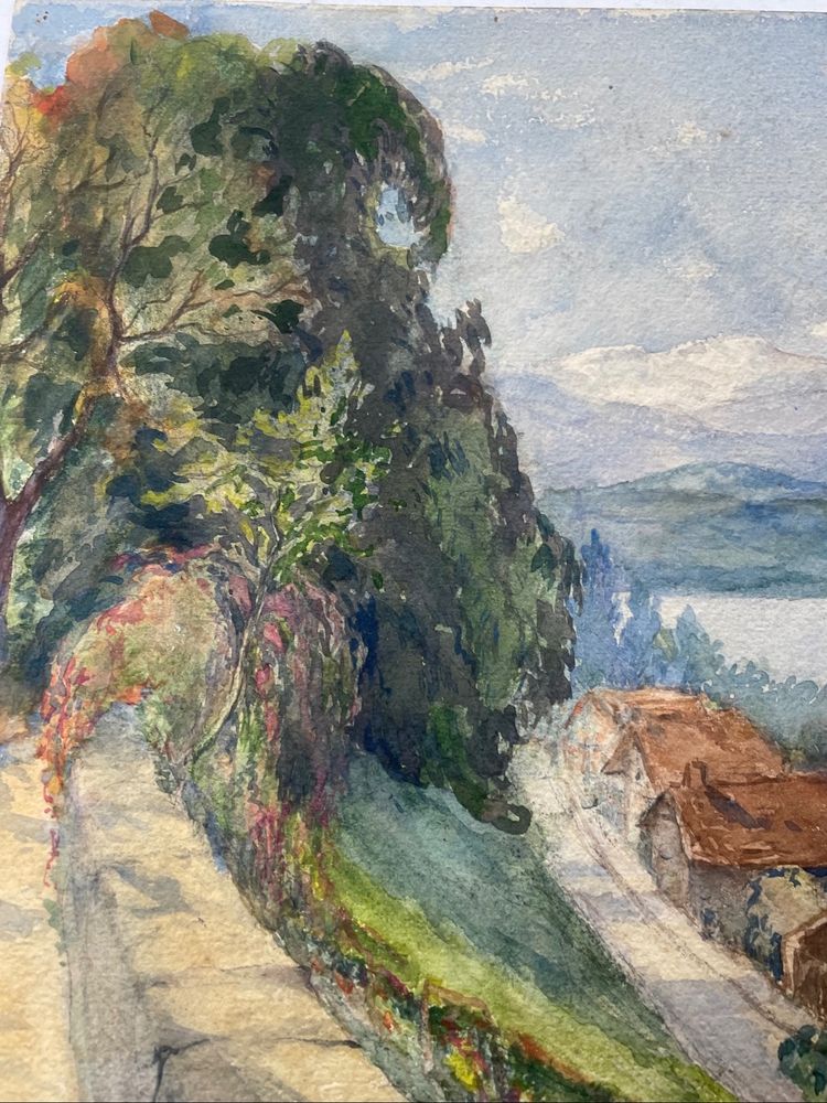 Route de montagne ensoleillée 