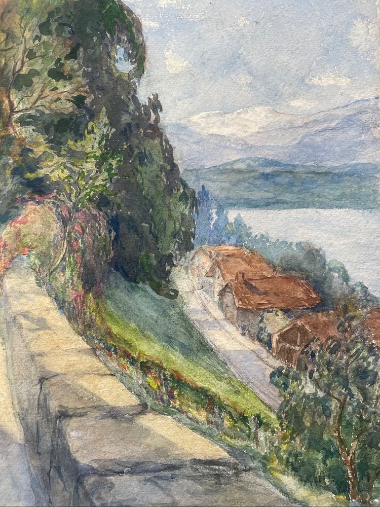 Route de montagne ensoleillée 