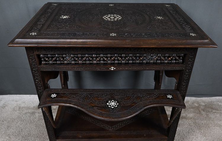 Table Syrienne en Noyer – Fin XIXe