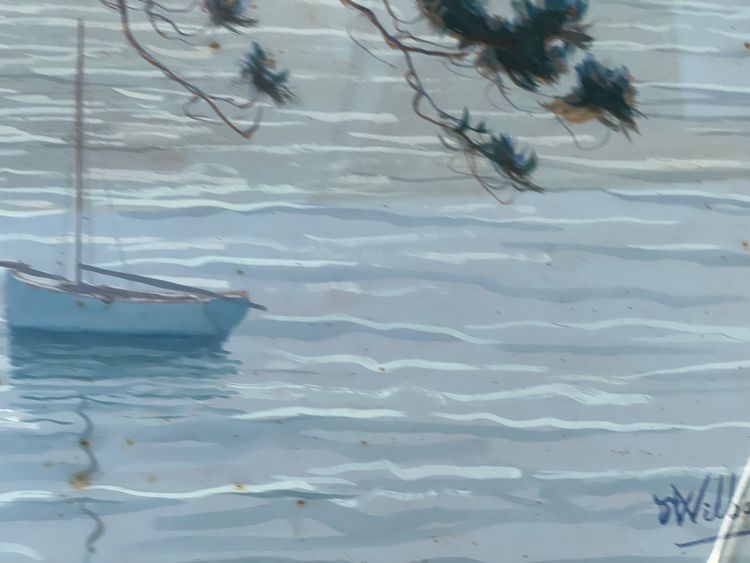 Le voilier en bord de mer 