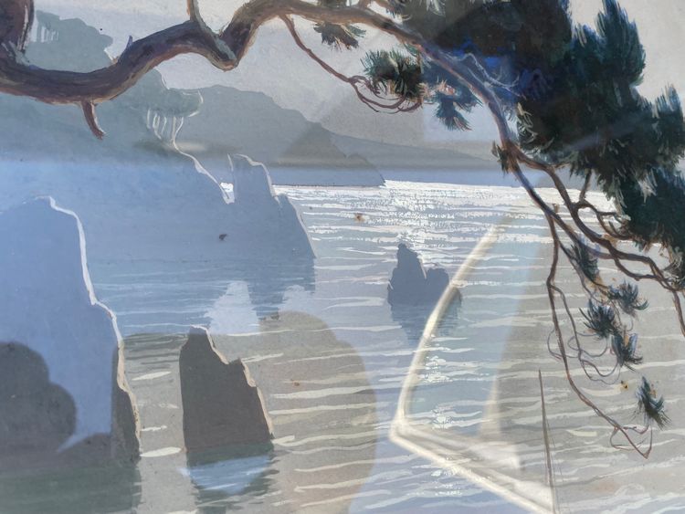 Le voilier en bord de mer 