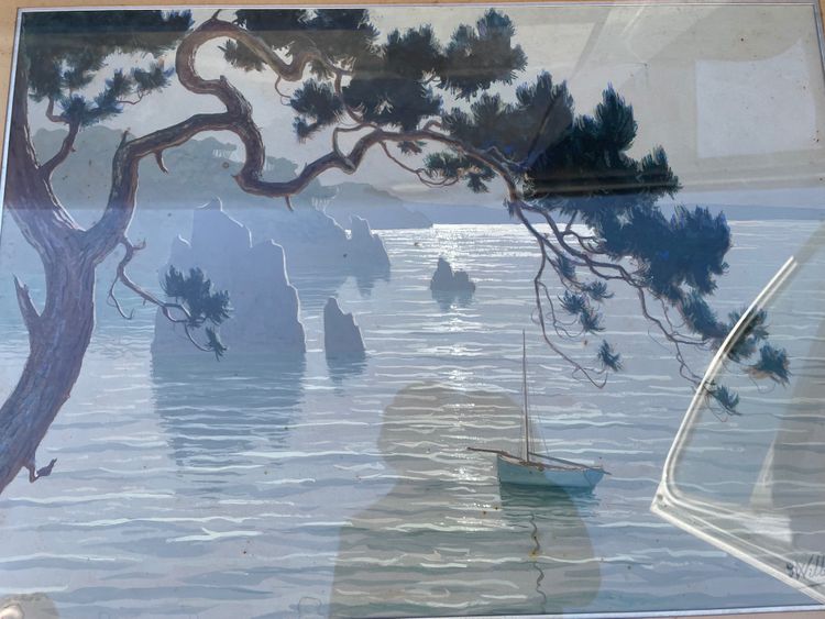 Le voilier en bord de mer 