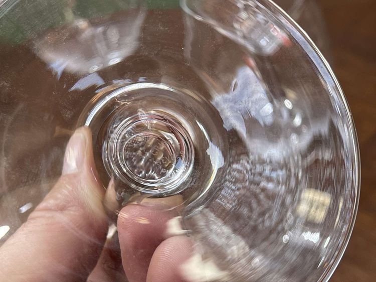 Set of 4 large Sèvres crystal tasting glasses