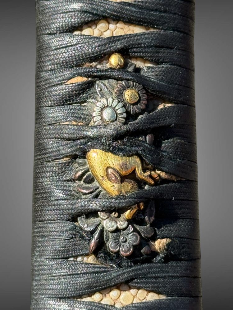 Tanto de samuraï, saya en galuchat - Période Edo (1603-1868).