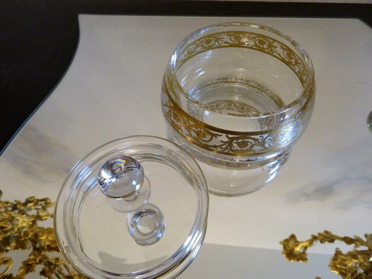 Saint Louis Thistle Gold Crystal Perfume-Style Beauty Set