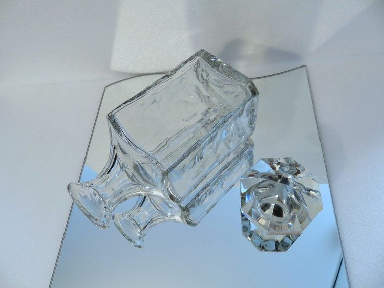 Baccarat Crystal Whiskey Decanter, Signed, "Chauny" Model