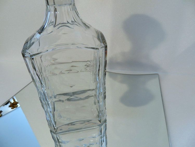 Baccarat Crystal Whiskey Decanter, Signed, "Chauny" Model
