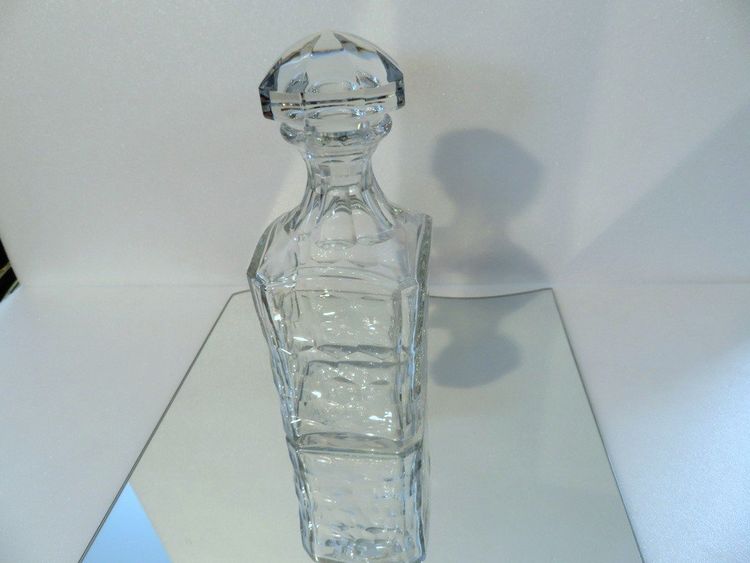 Baccarat Crystal Whiskey Decanter, Signed, "Chauny" Model
