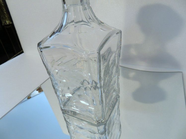 Baccarat Crystal Whiskey Decanter, Signed, "Chauny" Model