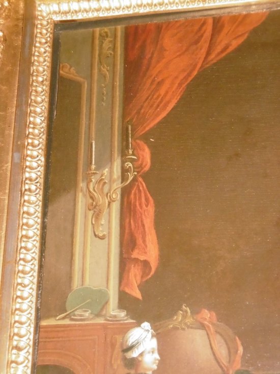 Peinture Sur Bois 18ème