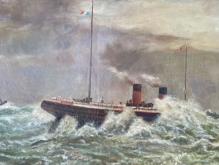 Barca tra le onde in mare
