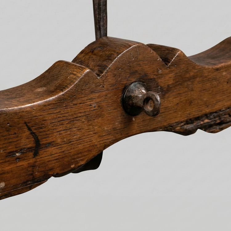 Spanish Baroque Style Dining Table with Wrought-Iron Stretcher — 18th Century