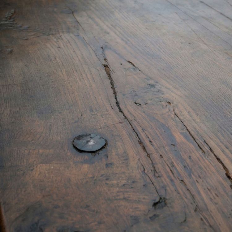 Spanish Baroque Style Dining Table with Wrought-Iron Stretcher — 18th Century