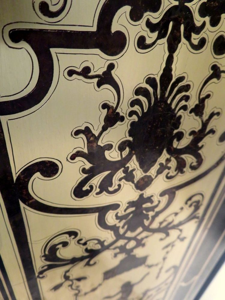 Louis XIV window in 18th century Boulle marquetry
