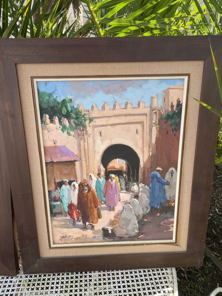 Pair of Orientalist paintings