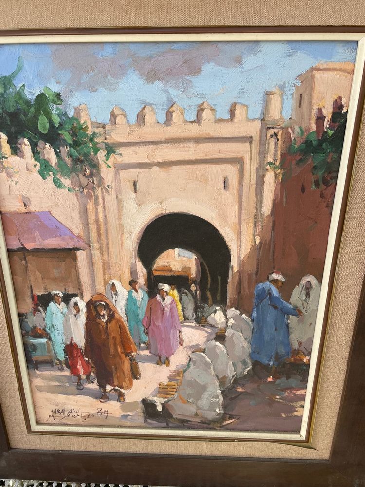 Pair of Orientalist paintings