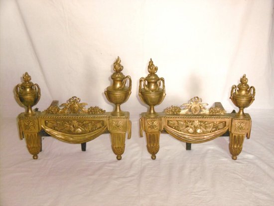 Pair of Louis XVI Chenets
