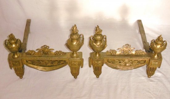 Pair of Louis XVI Chenets
