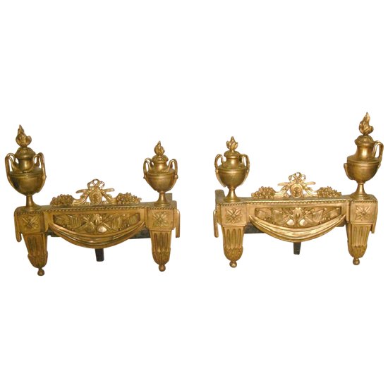 Pair of Louis XVI Chenets