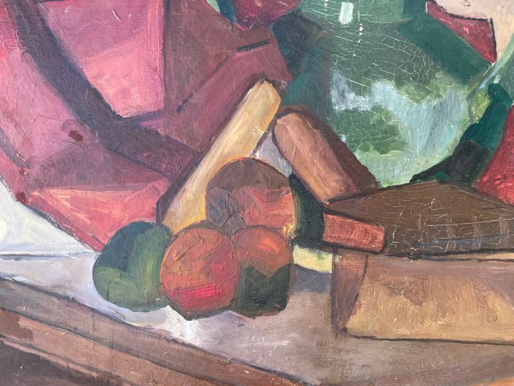 Still life of fruit and jug