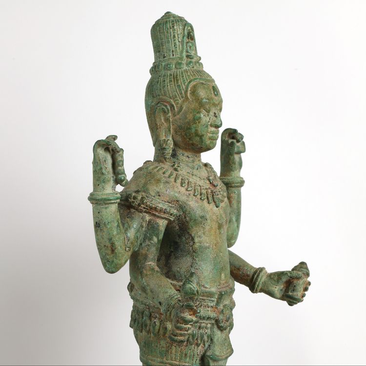 Bronze statue of Vishnu - Khmer, Cambodia, Asia