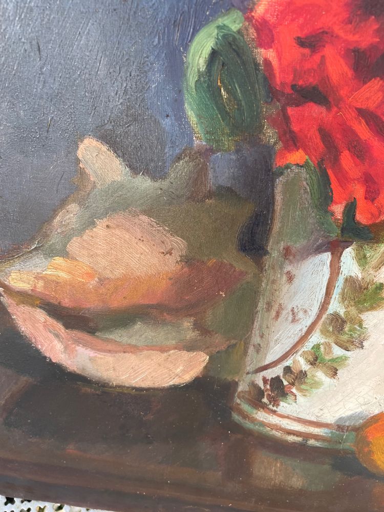 Nature morte aux fleurs et oranges 