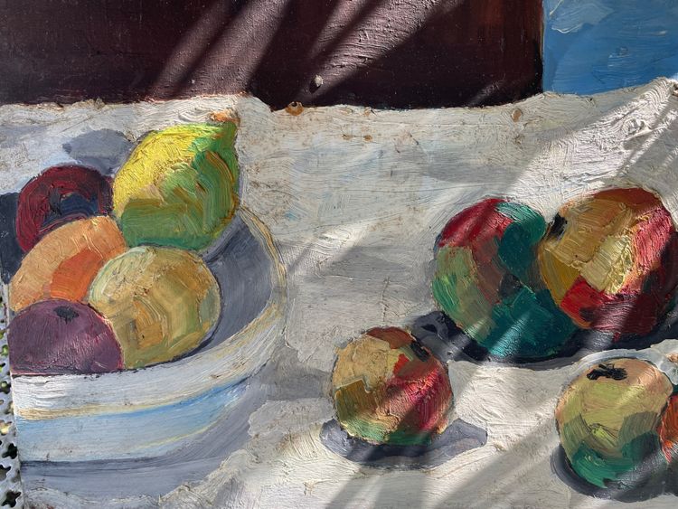 Still life with lemons and fruit