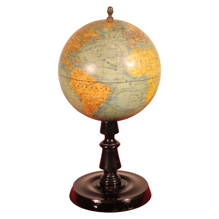 Globe terrestre par J.Forest Paris- 19° siècle