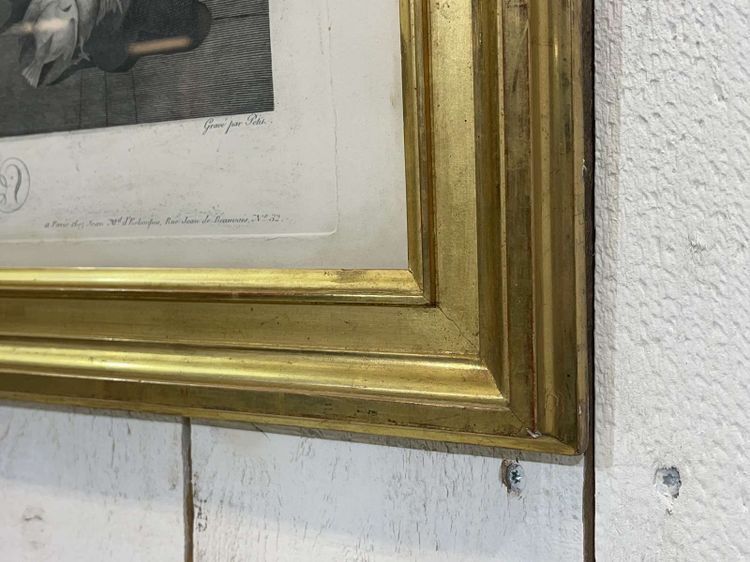 Gravure 19ème d'après Boilly LA LECON D'UNION CONJUGALE