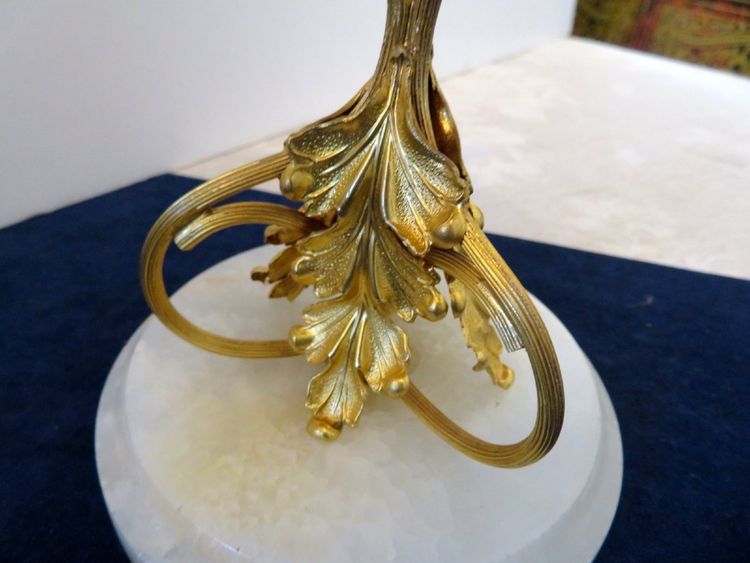 Napoleon III 19th-century gilt-bronze shell and bird trinket dish
