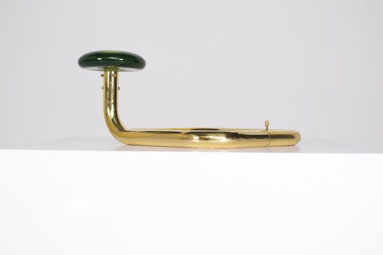 Sommerso Mobile Lampe aus Messing – Murano