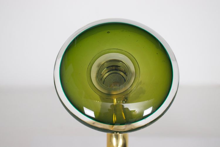 Sommerso Mobile Lampe aus Messing – Murano