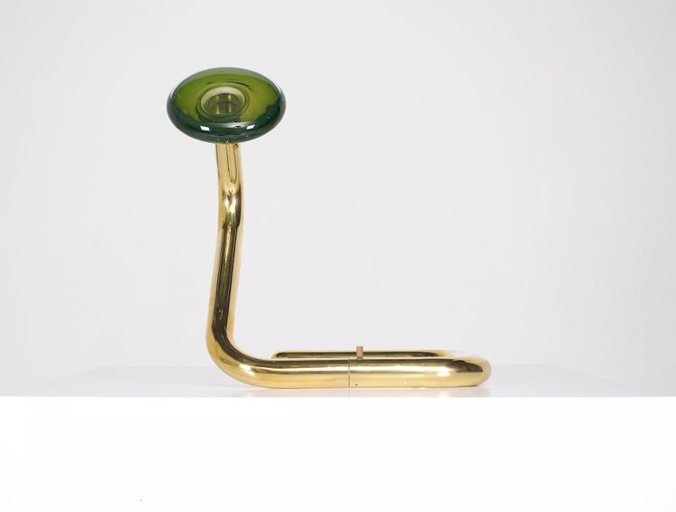 Sommerso Mobile Lampe aus Messing – Murano