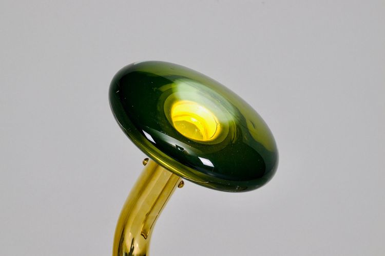 Sommerso Mobile Lampe aus Messing – Murano